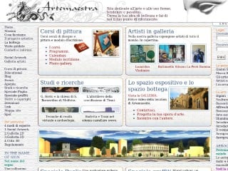 Screenshot sito: Artemaestra.it