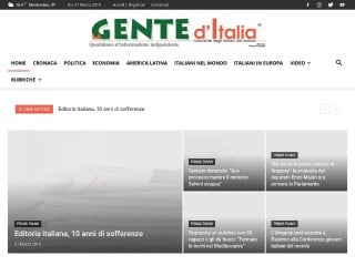 Screenshot sito: Gente d'Italia