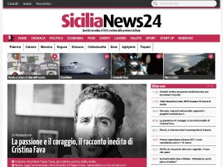 Screenshot sito: SiciliaNews24.it