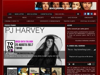 Screenshot sito: Extra! Music Magazine