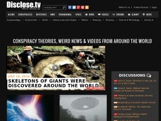 Screenshot sito: Disclose.tv