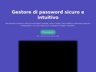 Screenshot sito: NordPass Password Manager