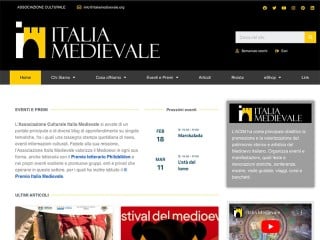 Screenshot sito: Italia Medievale