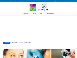 Screenshot sito: Allergo.it