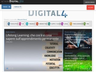 Screenshot sito: Digital4