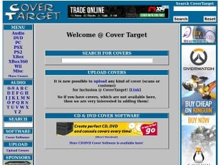 Screenshot sito: Cover Target