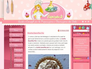 Screenshot sito: Cupcake
