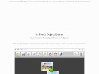 Screenshot sito: AI Photo Object Eraser