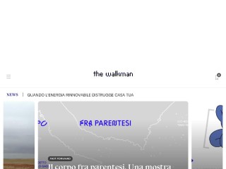 Screenshot sito: The Walkman