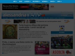 Screenshot sito: AlessandriaNews.it
