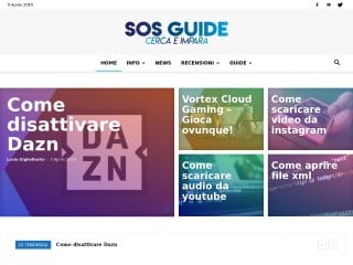Screenshot sito: SOS Guide