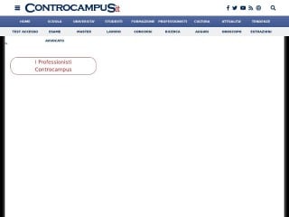 Screenshot sito: Controcampus
