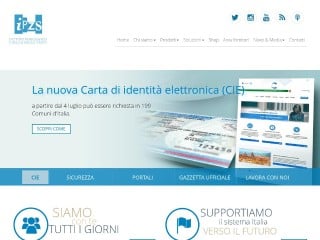 Screenshot sito: Istituto Poligrafico