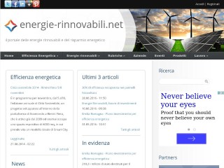 Screenshot sito: Energie Rinnovabili