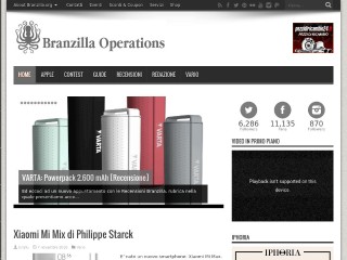 Screenshot sito: Branzilla Operations