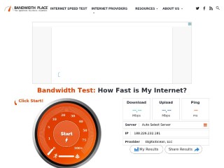 Screenshot sito: Bandwidth Place