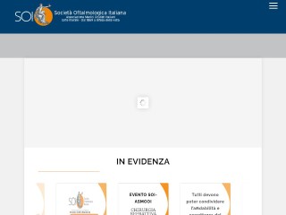 Screenshot sito: Società Oftalmologica Italiana