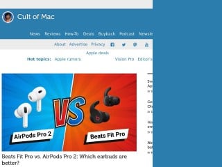 Screenshot sito: Cult of Mac