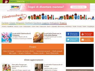 Screenshot sito: Filastrocche.it Pasqua