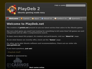 Screenshot sito: Playdeb