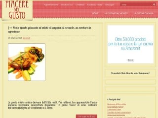 Screenshot sito: Piaceredelgusto.com