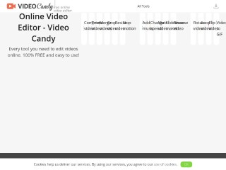 Screenshot sito: Video Candy
