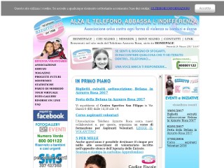 Screenshot sito: Telefono Azzurrorosa
