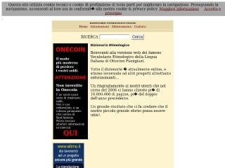 Screenshot sito: Etimo