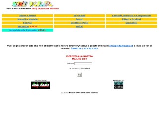 Screenshot sito: Siti Vip