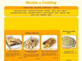 Screenshot sito: RicetteeCooking.com