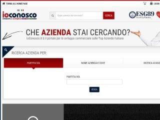 Screenshot sito: IoConosco