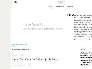 Screenshot sito: Marco Travaglio