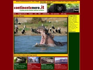 Screenshot sito: Continentenero.it