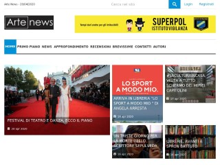 Screenshot sito: Arte-News.it