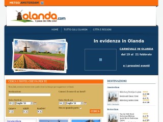 Screenshot sito: Olanda.com