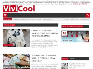 Screenshot sito: Vivicool.it