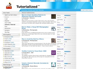 Screenshot sito: Tutorialized.com
