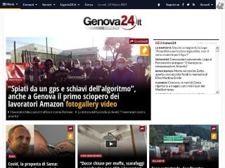 Screenshot sito: Citta di Genova