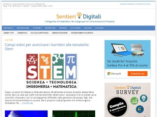 Screenshot sito: Sentieridigitali.it