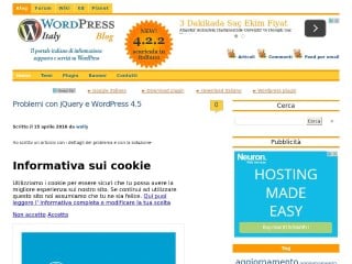 Screenshot sito: WordPress Italy