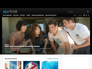 Screenshot sito: All Movie Guide