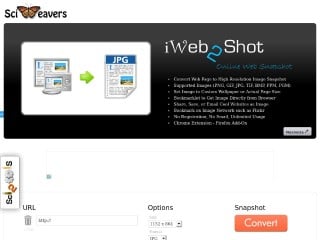 Screenshot sito: IWeb2Shot