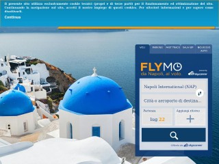 Screenshot sito: Aeroporto di Napoli