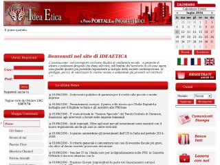 Screenshot sito: Ideaetica