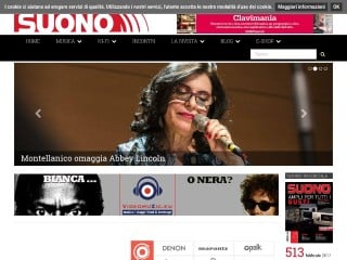 Screenshot sito: Suono.it