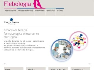 Screenshot sito: Flebologia.net