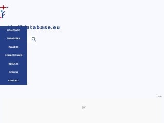 Screenshot sito: Footballdatabase.eu