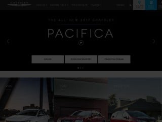 Screenshot sito: Chrysler