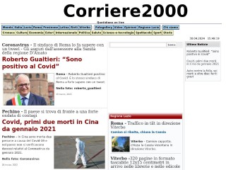 Screenshot sito: Corriere2000.it