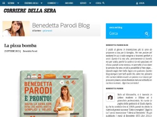 Screenshot sito: Benedetta Parodi Blog